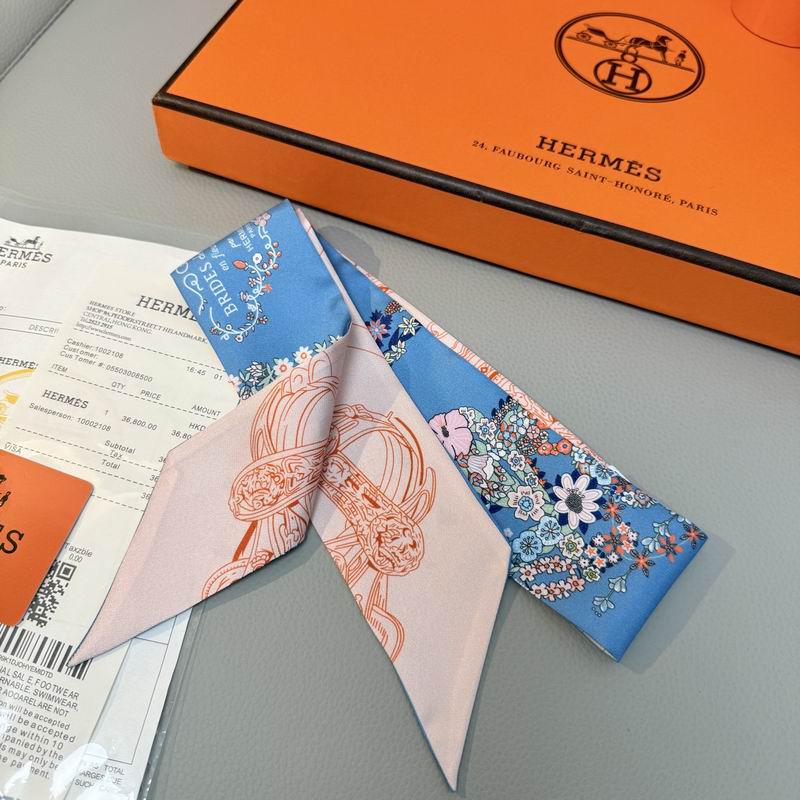 Hermes silk ribbon 5X86.5cm E09 (46)