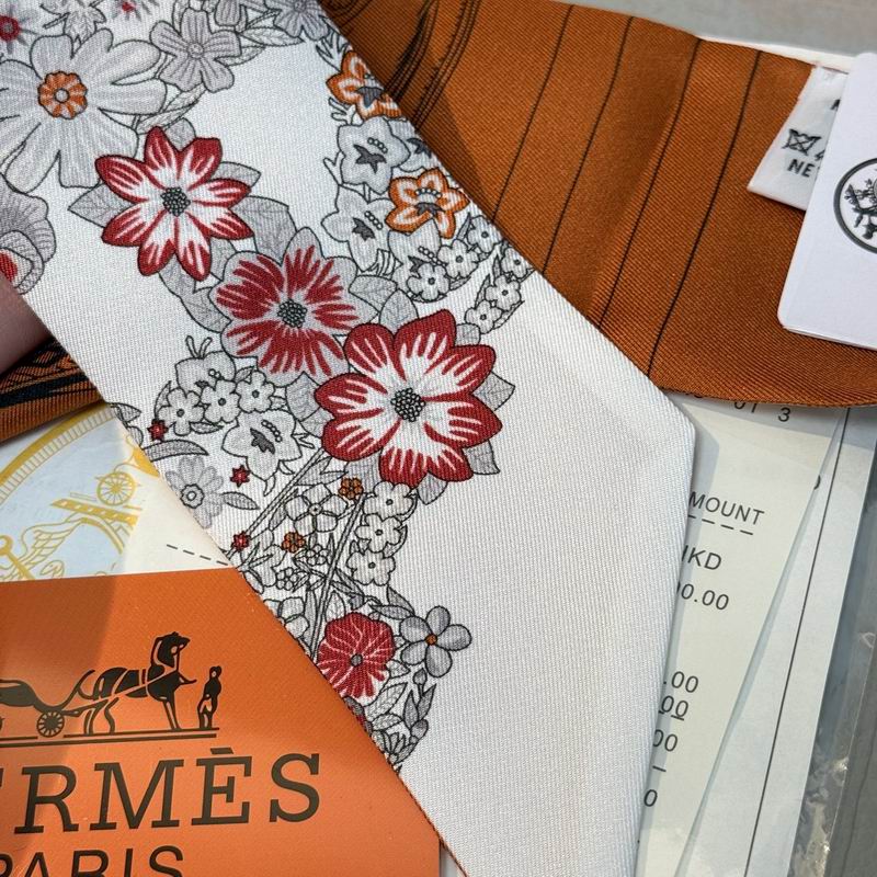 Hermes silk ribbon 5X86.5cm E09 (54)