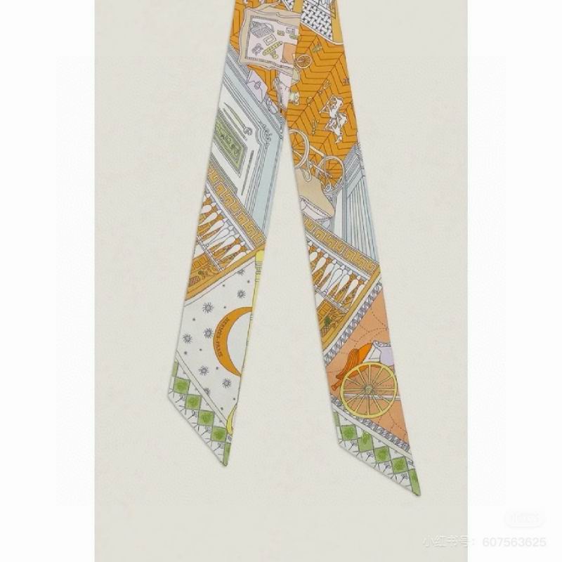 Hermes silk ribbon 5X86cm E10 (10)
