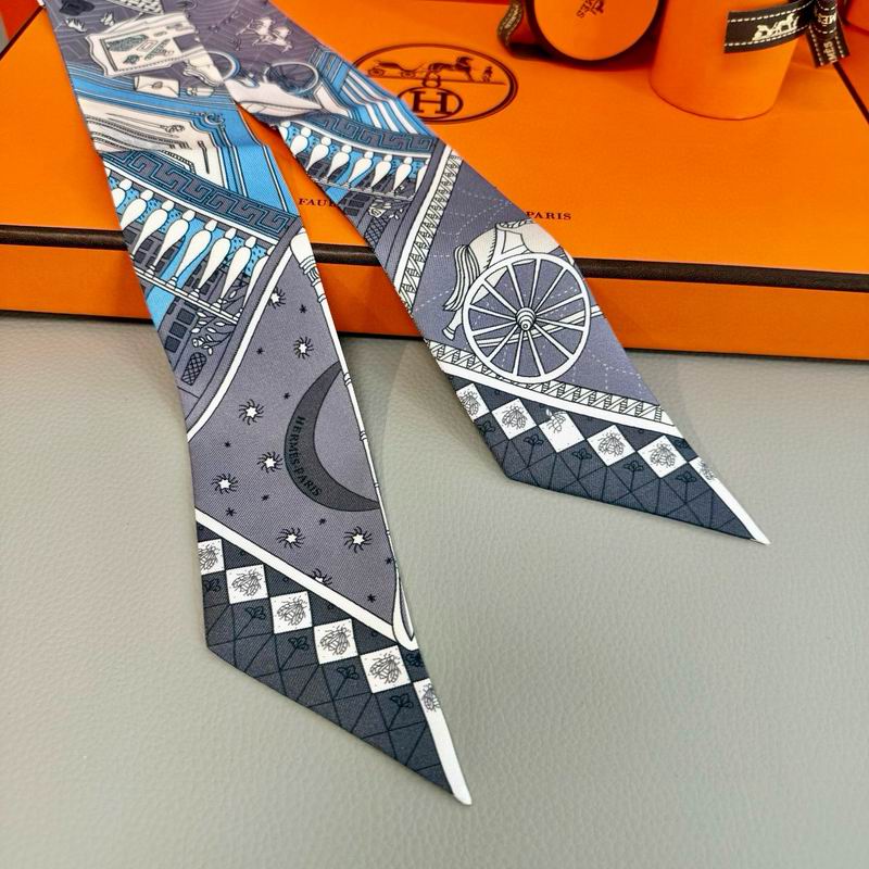 Hermes silk ribbon 5X86cm E10 (15)