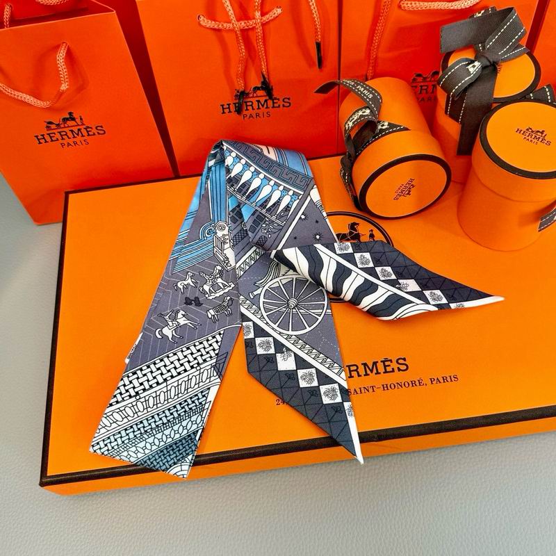 Hermes silk ribbon 5X86cm E10 (16)
