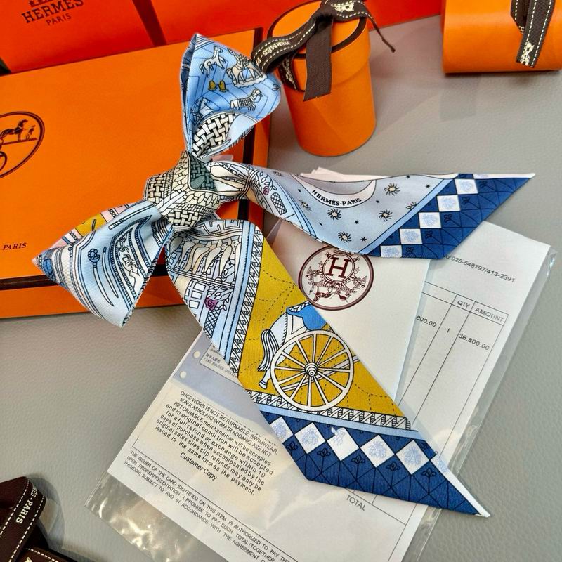 Hermes silk ribbon 5X86cm E10 (20)