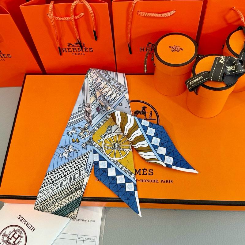 Hermes silk ribbon 5X86cm E10 (25)