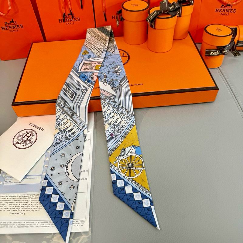 Hermes silk ribbon 5X86cm E10 (26)