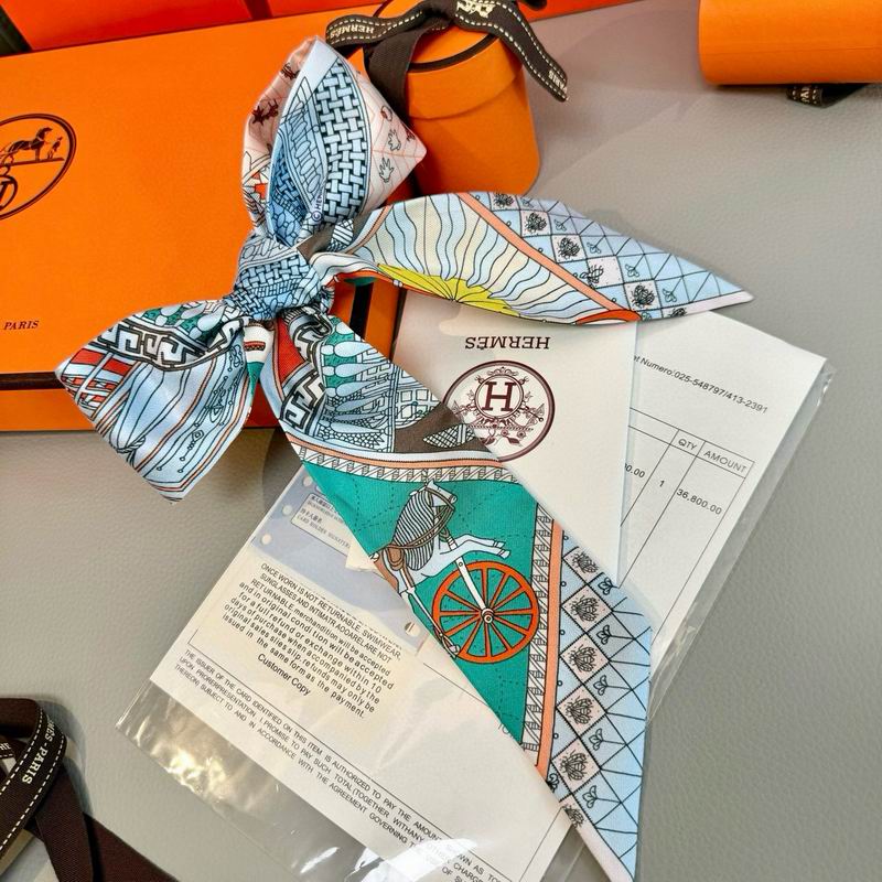 Hermes silk ribbon 5X86cm E10 (30)