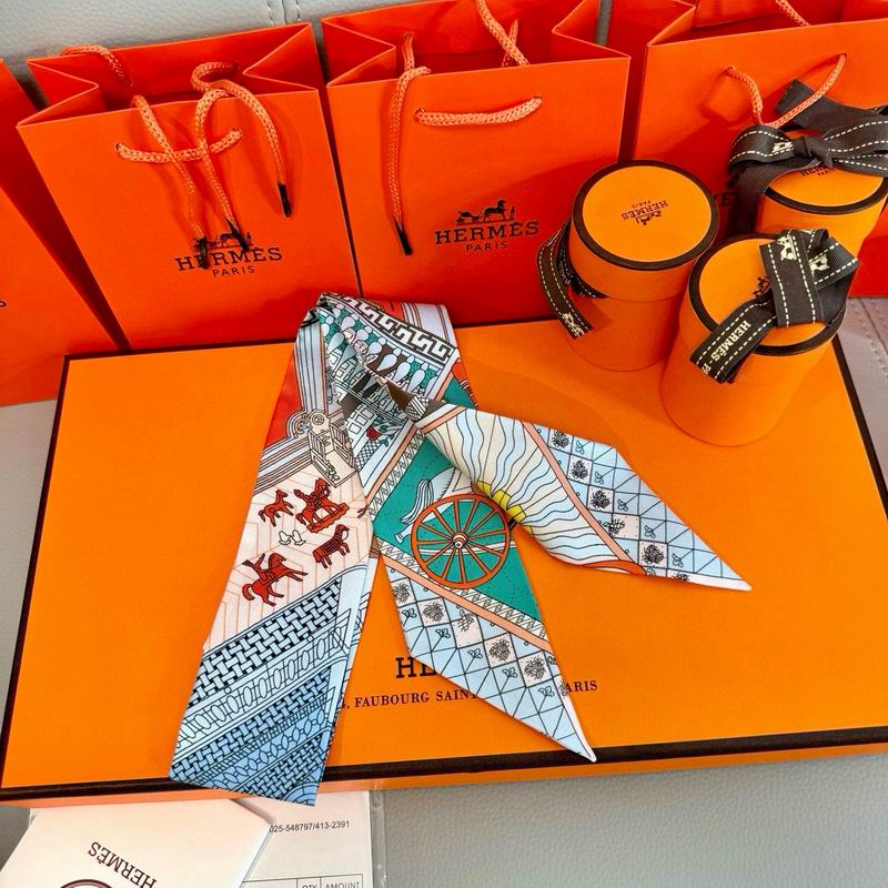 Hermes silk ribbon 5X86cm E10 (32)