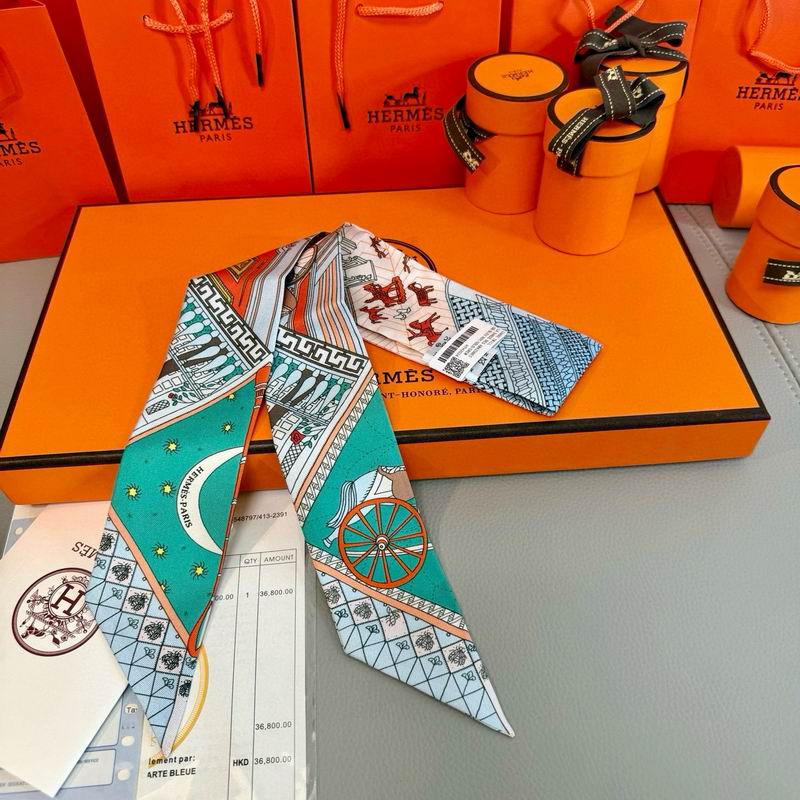 Hermes silk ribbon 5X86cm E10 (33)