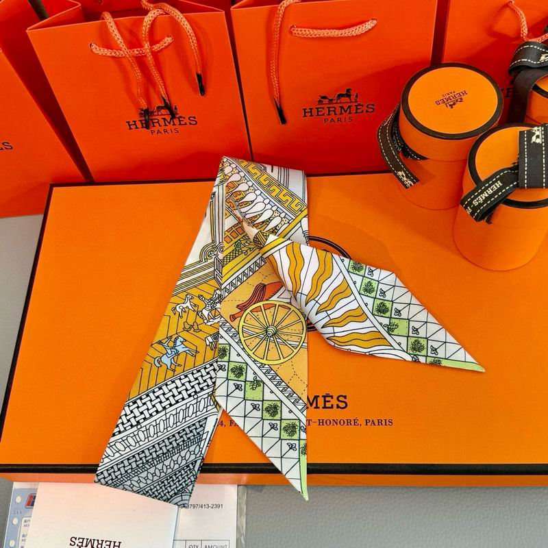 Hermes silk ribbon 5X86cm E10 (6)