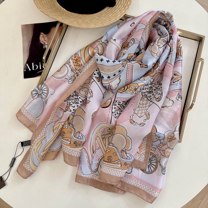 LV silk Scarf 90-180cm E03 (2)