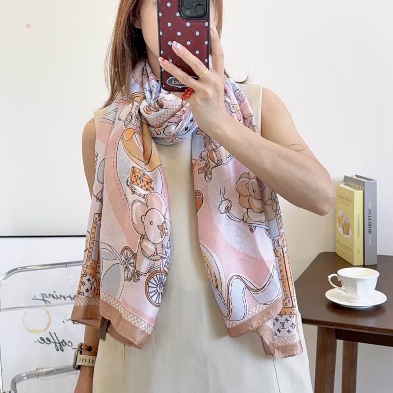LV silk Scarf 90-180cm E03 (4)