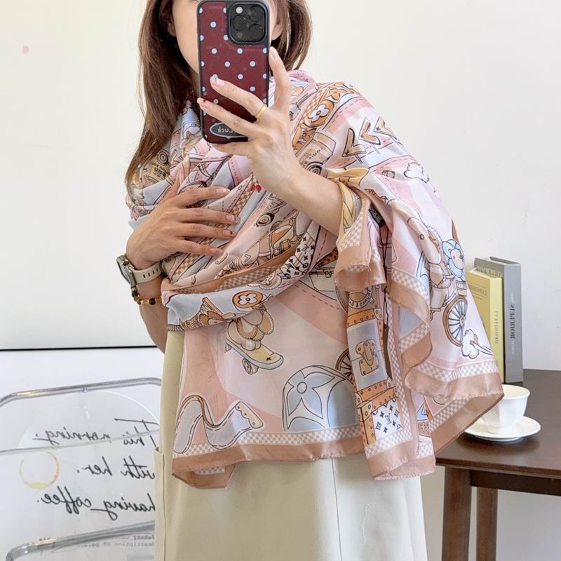 LV silk Scarf 90-180cm E03 (5)