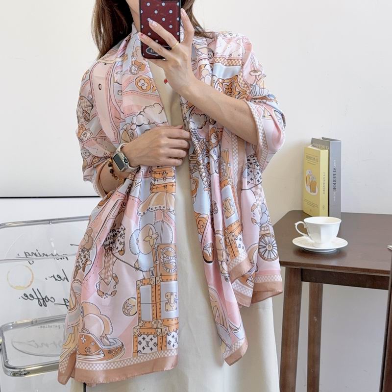 LV silk Scarf 90-180cm E03 (6)
