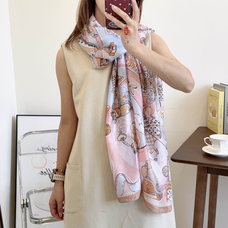LV silk Scarf 90-180cm E03 (7)