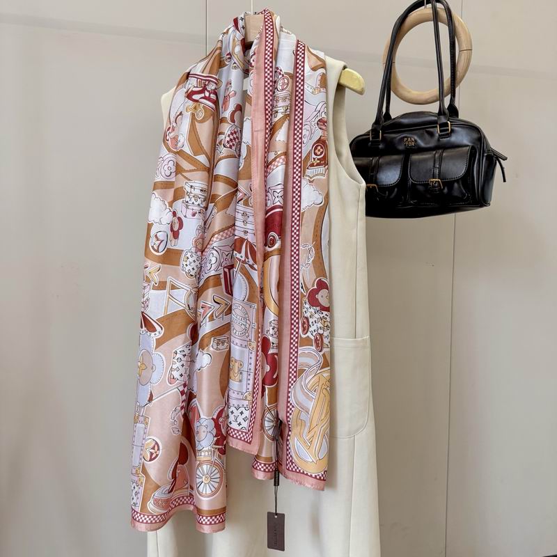 LV silk Scarf 90-180cm E03 (9)