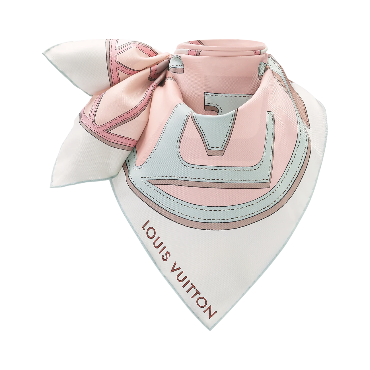 LV silk Scarf 90X90cm E01 (12)