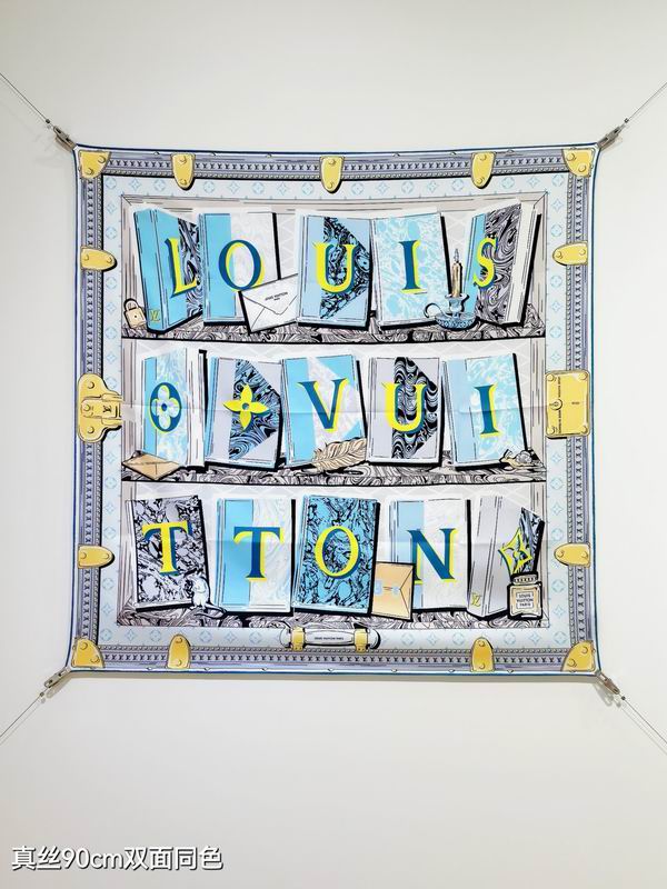 LV silk Scarf 90X90cm E03 (18)