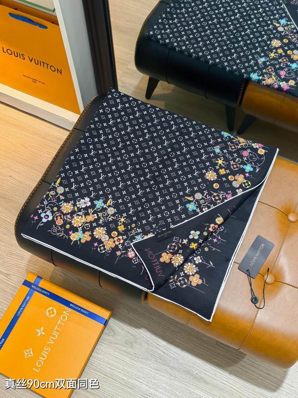 LV silk Scarf 90X90cm E032923 (7)