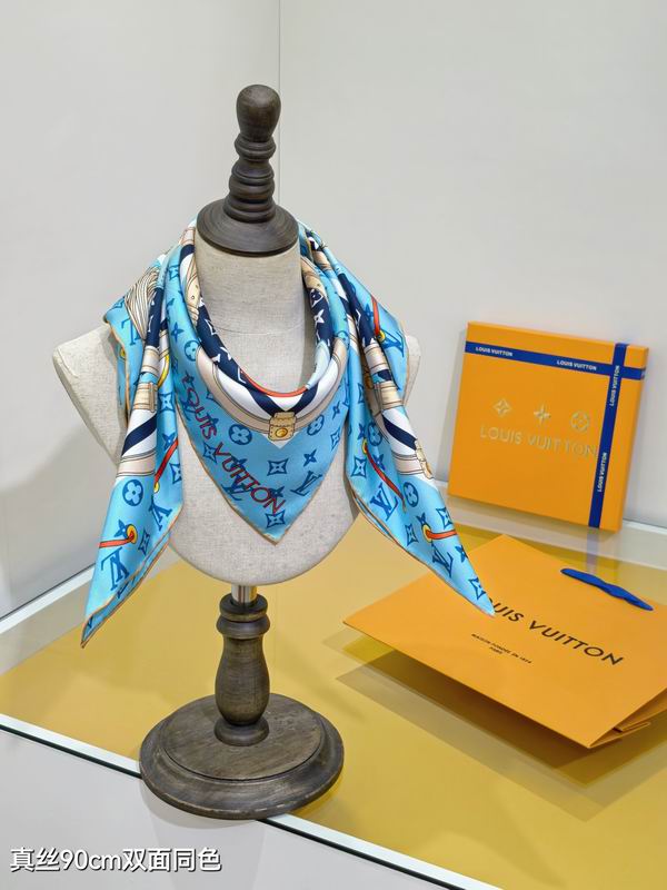 LV silk Scarf 90X90cm E032983 (2)