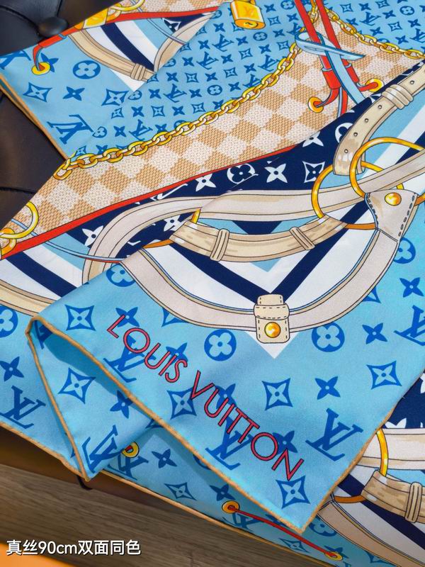 LV silk Scarf 90X90cm E032983 (5)