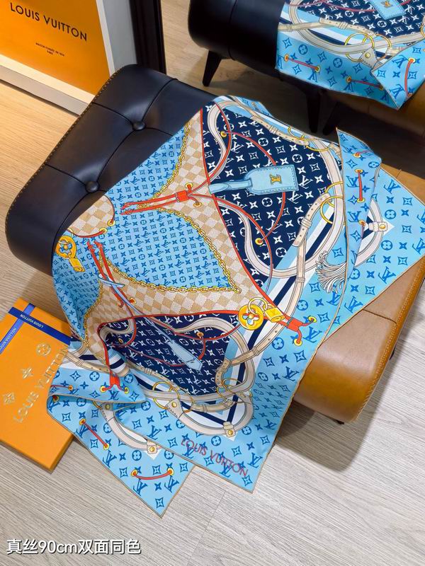 LV silk Scarf 90X90cm E032983 (6)