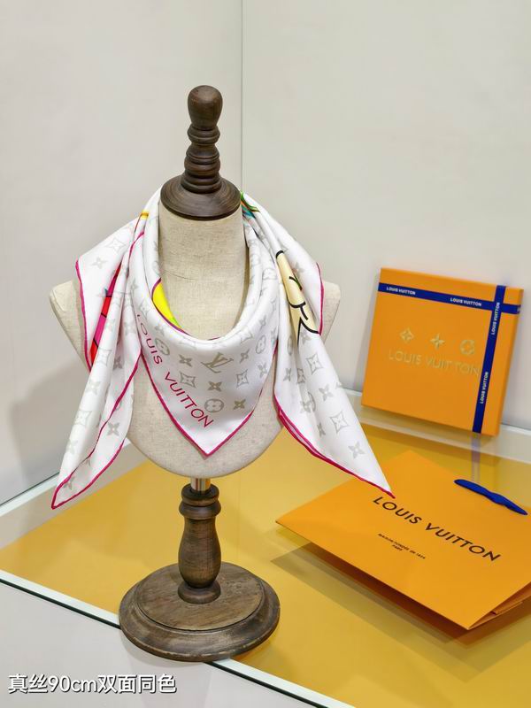 LV silk Scarf 90X90cm E04 (10)