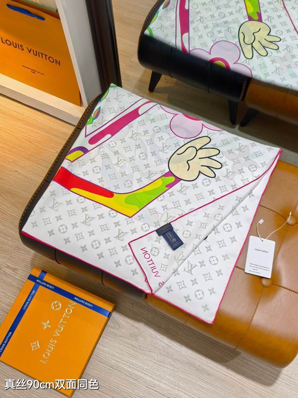 LV silk Scarf 90X90cm E04 (15)