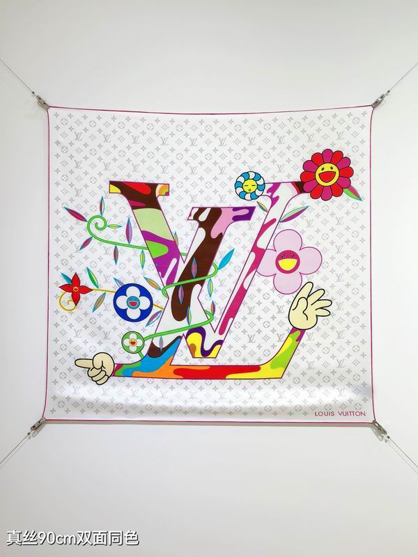 LV silk Scarf 90X90cm E04 (16)
