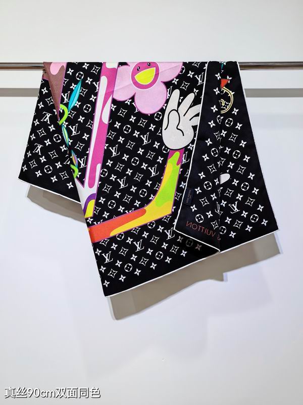 LV silk Scarf 90X90cm E04 (3)
