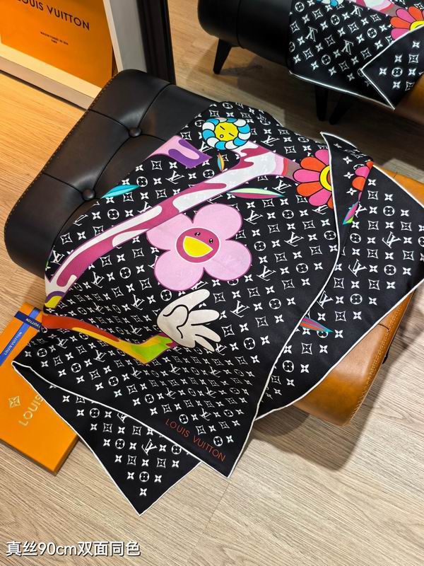 LV silk Scarf 90X90cm E04 (7)