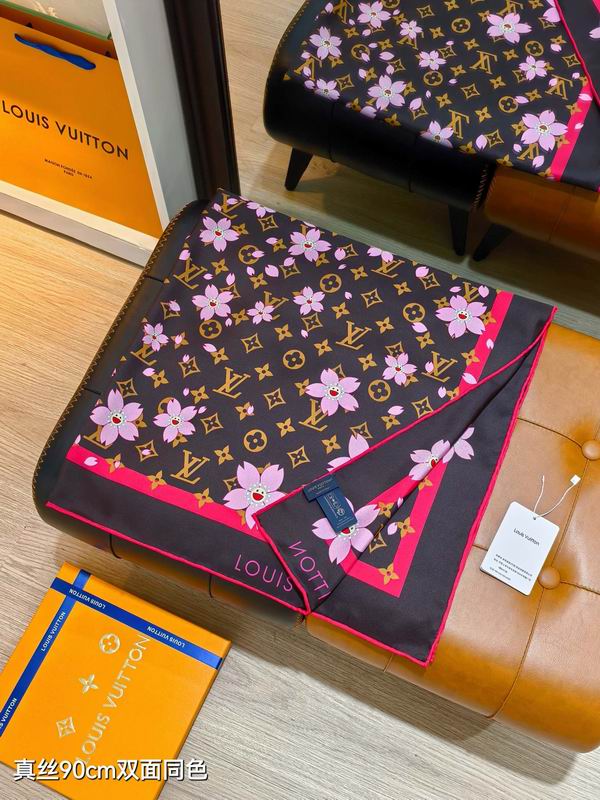 LV silk Scarf 90X90cm E13 (4)