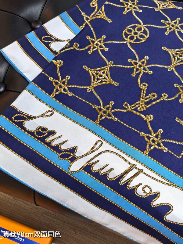 LV silk Scarf 90X90cm E25 (27)