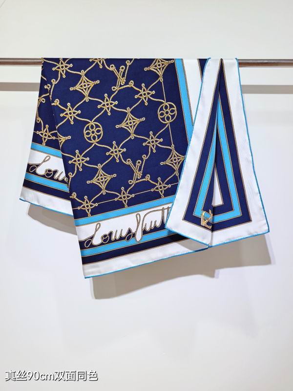 LV silk Scarf 90X90cm E25 (29)