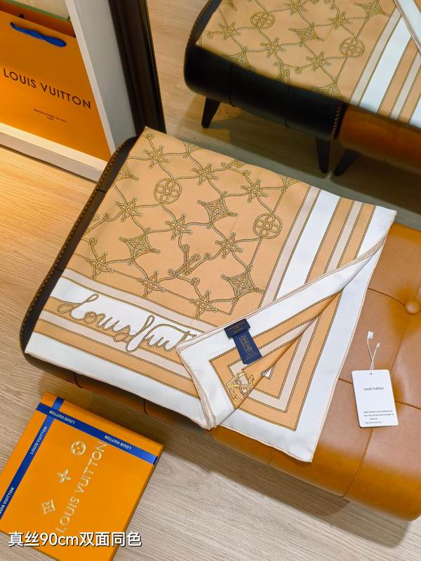 LV silk Scarf 90X90cm E25 (4)