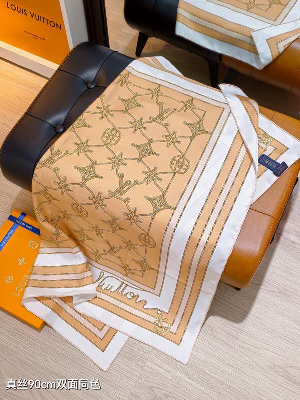 LV silk Scarf 90X90cm E25 (5)