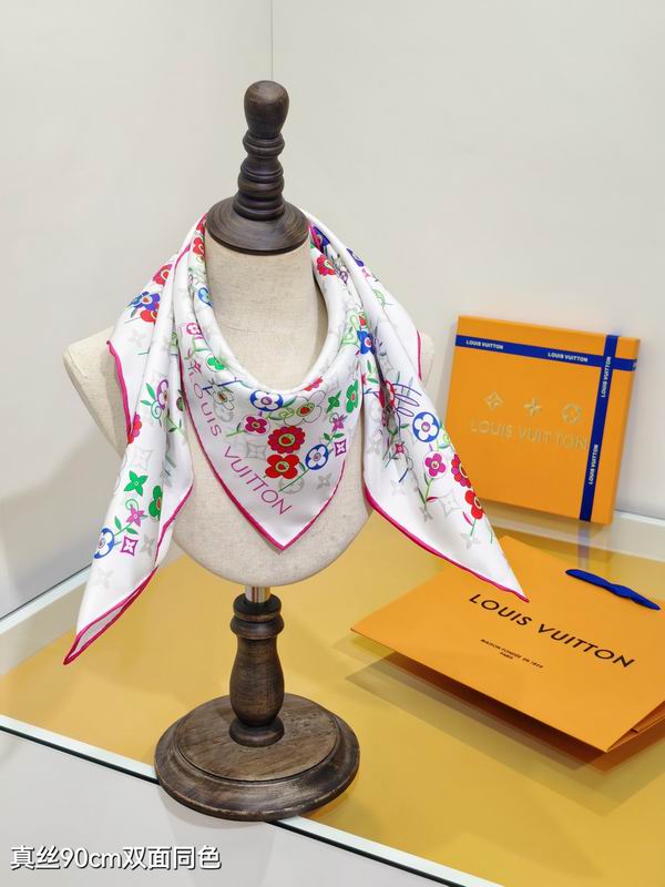 LV silk scarf 90X90cm E032923 (2)