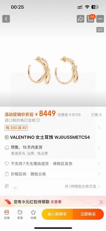 Valentino earring 01yxh68 (1)