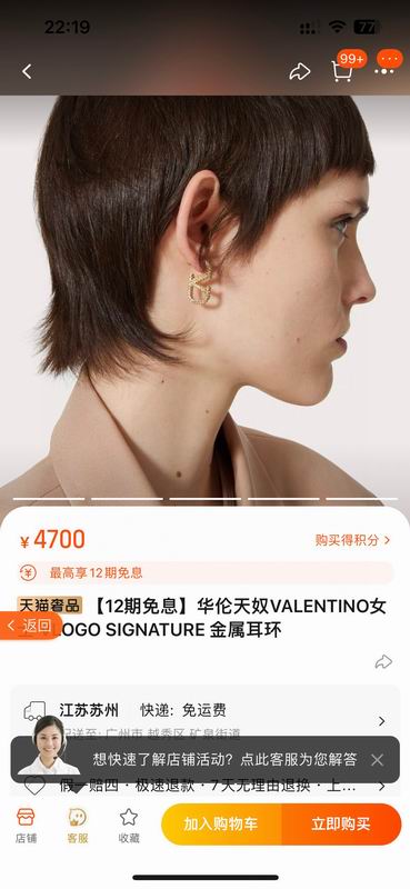 Valentino earring 03yxh94 (5)