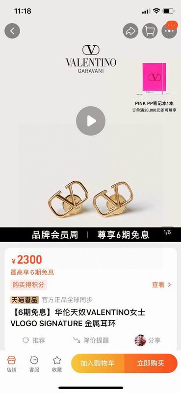 Valentino earring 03yxh98 (6)