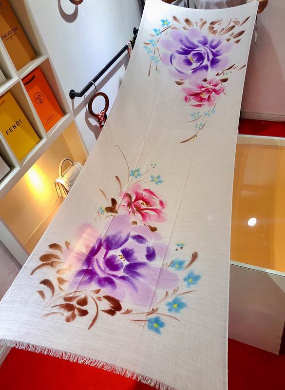 Chanel scarf 70X200cm 50%羊毛50%真丝 E171 (8)