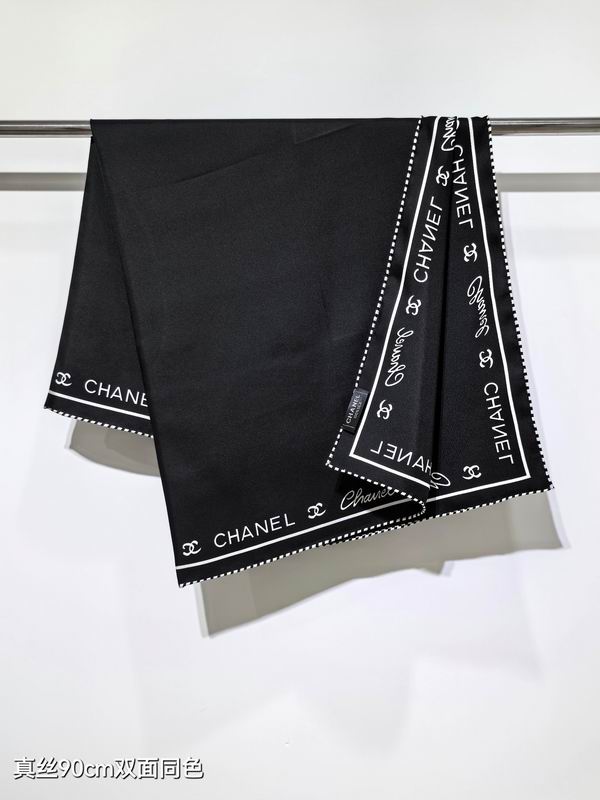Chanel silk Scarf 90X90cm E161 (3)