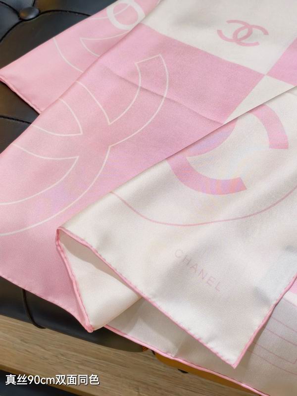 Chanel silk Scarf 90X90cm E191 (15)