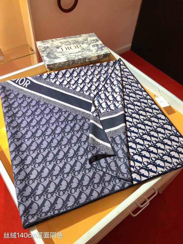 Dior scarf 140X140cm 70%羊绒30%真丝 E41 (5)