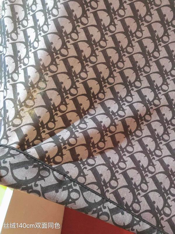 Dior scarf 140X140cm 70%羊绒30%真丝 E41 (7)