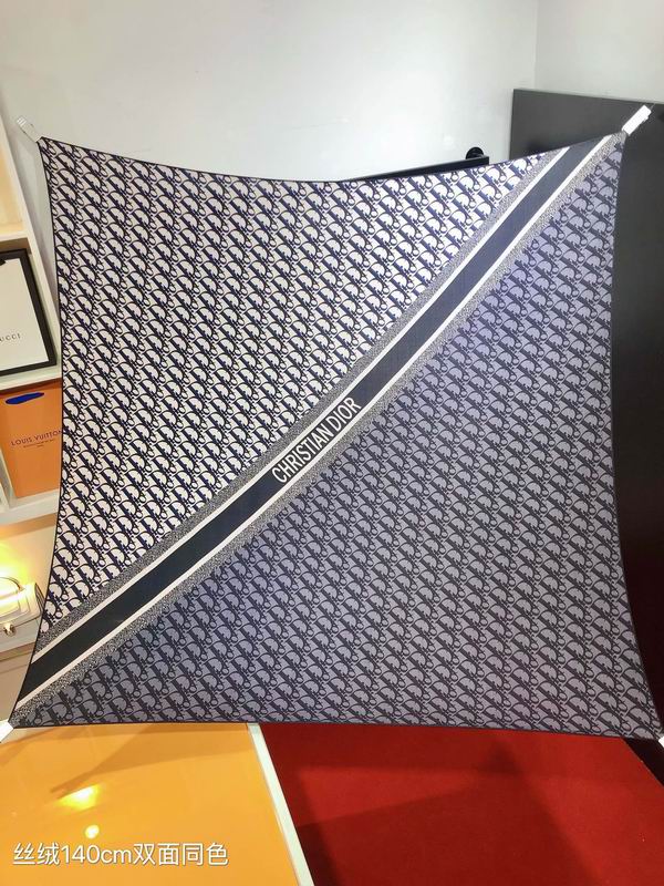 Dior scarf 140X140cm 70%羊绒30%真丝 E41 (8)