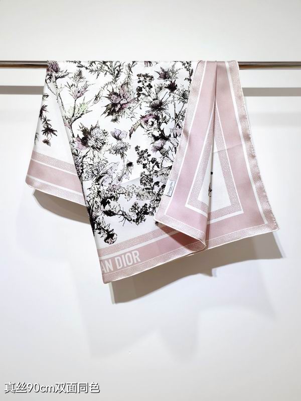 Dior silk Scarf 90X90cm E113 (12)