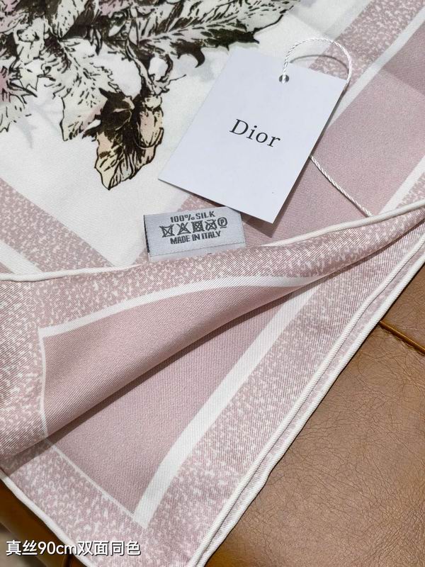 Dior silk Scarf 90X90cm E113 (13)