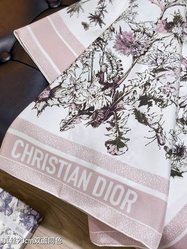 Dior silk Scarf 90X90cm E113 (14)