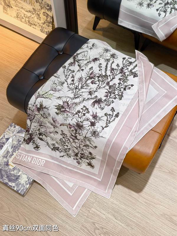 Dior silk Scarf 90X90cm E113 (15)