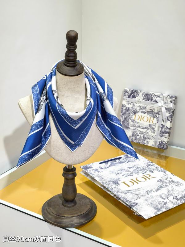 Dior silk Scarf 90X90cm E113 (21)