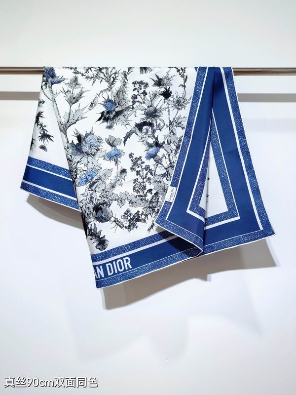 Dior silk Scarf 90X90cm E113 (22)